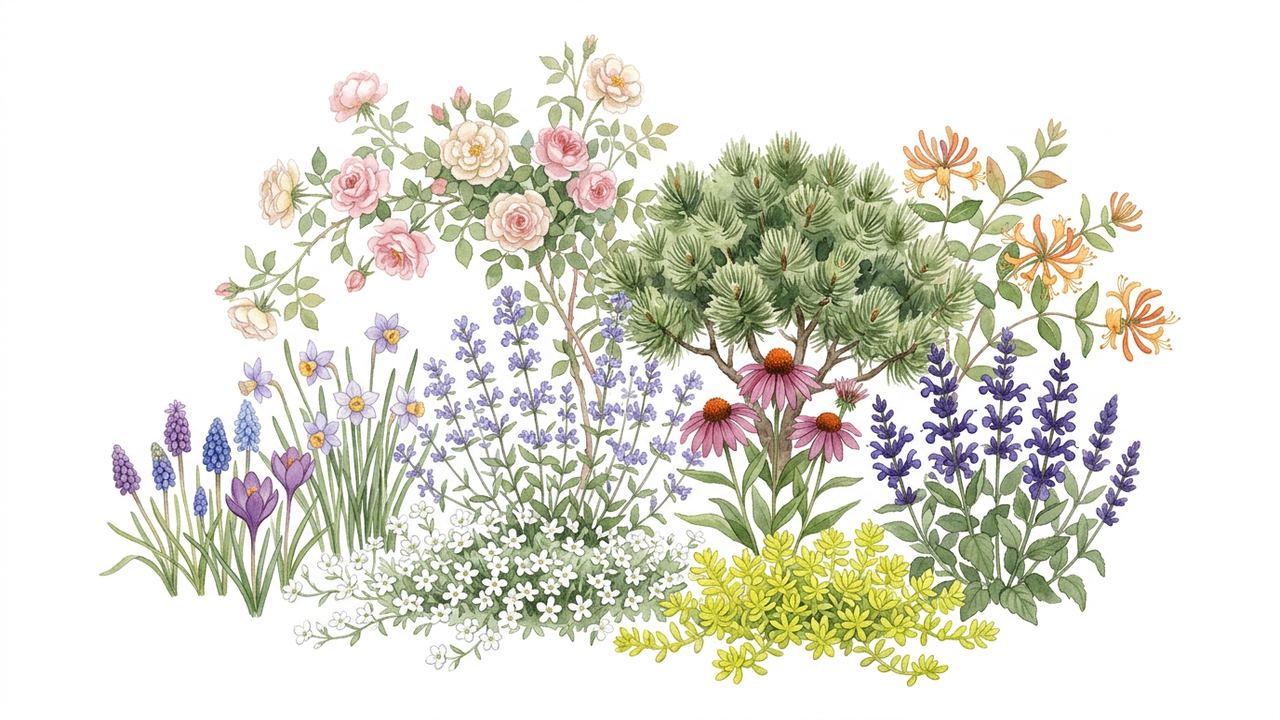High-Plains Cottage Garden Plan: Full Sun & Clay Soil — Verda